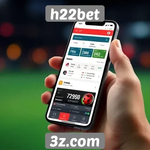 Funcionalidades do aplicativo móvel h22bet