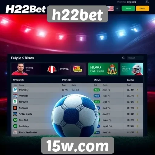 Apostas esportivas no H22bet