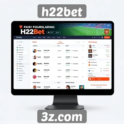 Interface e experiência do usuário no h22bet